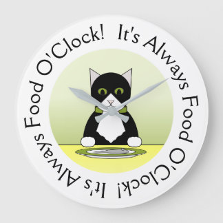 Cat Clock Grote Klok