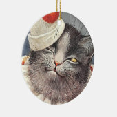 Cat Clown by Arthur Thiele Keramisch Ornament (Rechts)