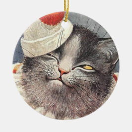 Cat Clown by Arthur Thiele Keramisch Ornament