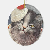 Cat Clown by Arthur Thiele Keramisch Ornament (Links)