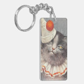 Cat Clown by Arthur Thiele Sleutelhanger (Voorkant Links)