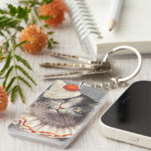 Cat Clown by Arthur Thiele Sleutelhanger (Voorkant Rechts)