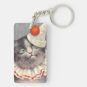Cat Clown by Arthur Thiele Sleutelhanger (achterkant)