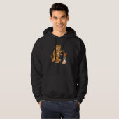 Cat Clown Feline Cat Kitten Circus Hoodie (Voorkant volledig)
