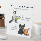Cat Cocktail Sign Reclamebord Met Voetstuk (Insitu)