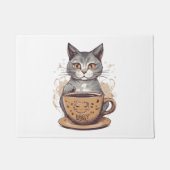 Cat Coffee Deurmat (Voorkant)