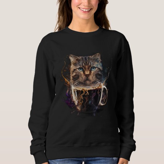 Cat Coffee Graphic Tees Men Women Boys Girls  1 (Voorkant)