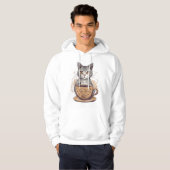 Cat Coffee Hoodie (Voorkant volledig)
