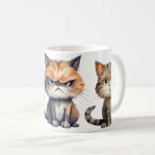 Cat Coffee Mok Design expressief (Voorkant rechts)