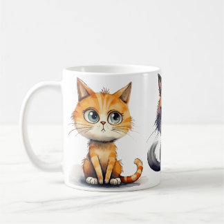 Cat Coffee Mok Design expressief