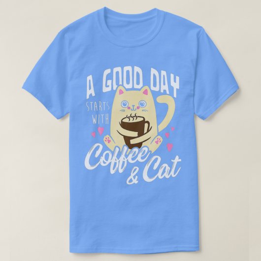 Cat Coffee Mok Funny Cat Lover Gift T-shirt (Design voorkant)