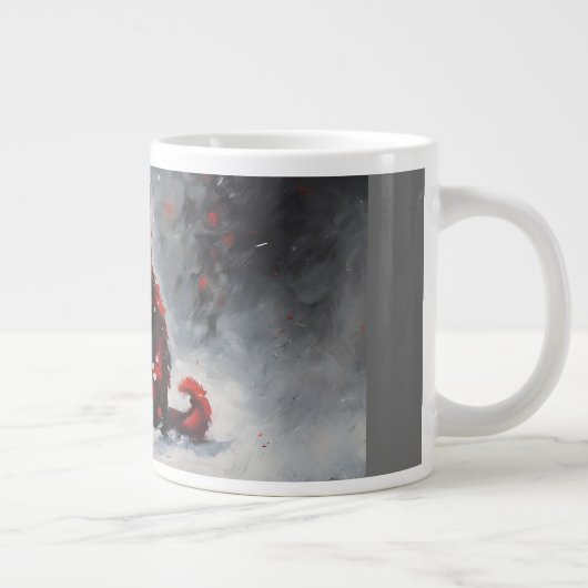 Cat Coffee-Mok Grote Koffiekop (Rechts)