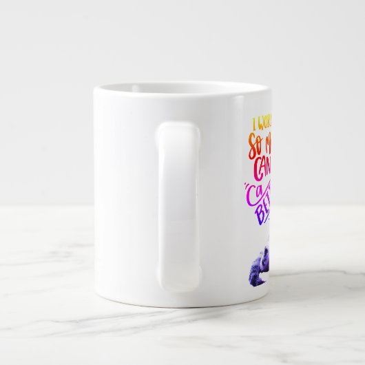 Cat/coffee Specialty Mug Grote Koffiekop (Achterkant)