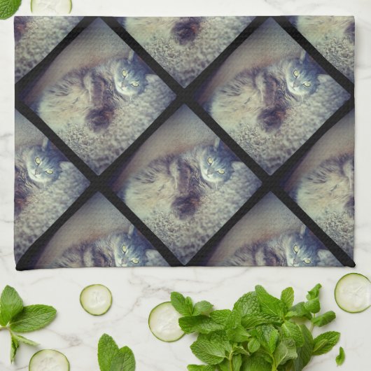 Cat Collage by Shirley Taylor Theedoek (Gevouwen)