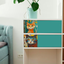 Cat collage ontkoppelpapier