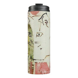 Cat Collage Tumbler Thermosbeker