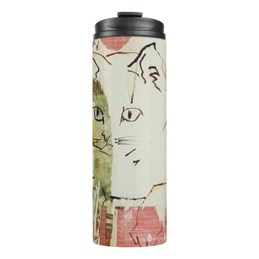 Cat Collage Tumbler Thermosbeker (Voorkant)