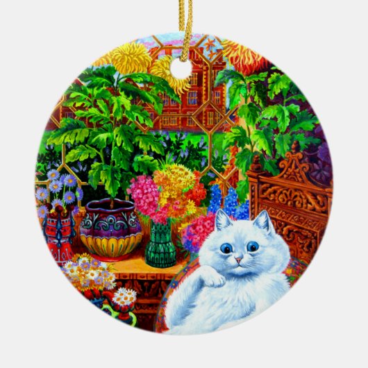 Cat College Master Keramisch Ornament (Voorkant)
