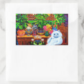 Cat College Master Rechthoekige Sticker (Tas)