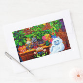 Cat College Master Rechthoekige Sticker (Envelop)