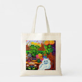 Cat College Master Tote Bag (Achterkant)