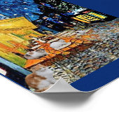 Cat Colony, Night Cafe Parody, Van Gogh Poster (Hoek)