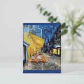 Cat Colony, Van Gogh Cafe Terrace Parody Briefkaart (Staand voorkant)