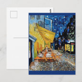 Cat Colony, Van Gogh Cafe Terrace Parody Briefkaart (Voorkant / Achterkant)