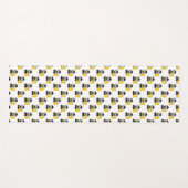 Cat Color Guard Black and Yellow Yogamat (Voorkant (horizontaal))