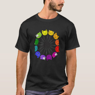 Cat Color Theory voor een leraar of kat T-shirt