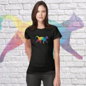 CAT COLORS ART POLYGONAL T-SHIRT