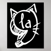 Cat Comma La Kamala Harris voor President 2024 Ele Poster (Voorkant)