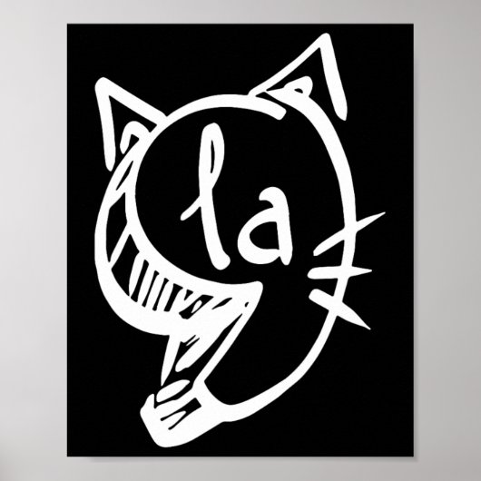 Cat Comma La Kamala Harris voor President 2024 Ele Poster (Voorkant)