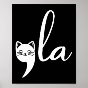 Cat Comma La Kamala Harris voor President 2024 Ele Poster