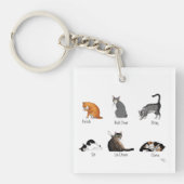 Cat Commando's Business Logo Sleutelhanger (Voorkant)