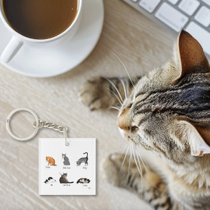 Cat Commando's Business Logo Sleutelhanger
