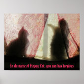 Cat Confessional Booth Meme Poster (Voorkant)