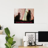 Cat Confessional Booth Meme Poster (Thuiskantoor)