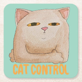 Cat Control Kartonnen Onderzetters