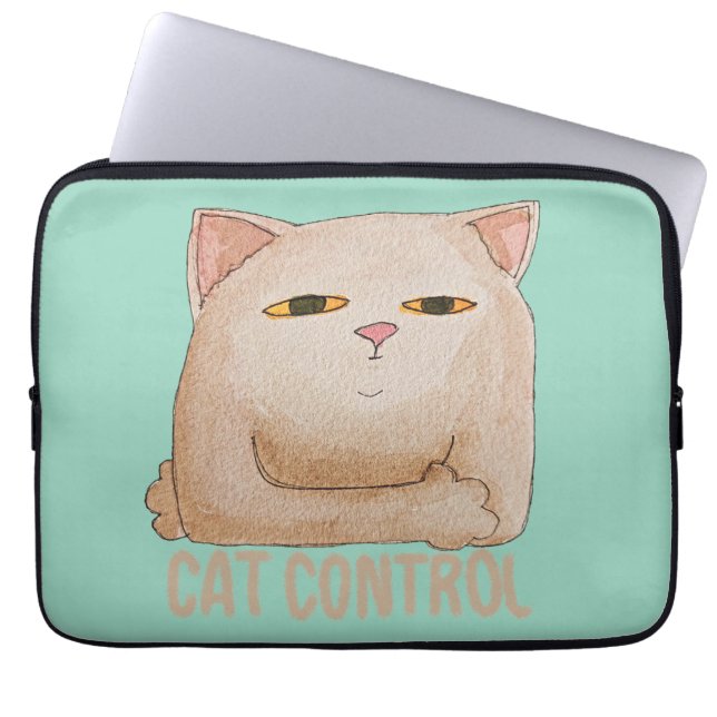 Cat Control Laptop Sleeve (Voorkant)