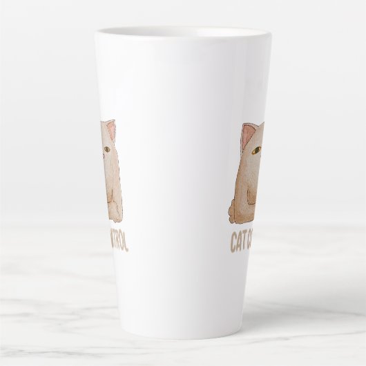 Cat Control Latte Mok (Voorkant)