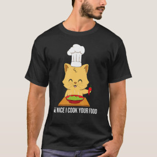 Cat Cook Culinaire Recipe Restaurant Chef 2 T-shirt