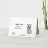  Cat Cookie Jar 2976-customize Kaart (Achterkant)