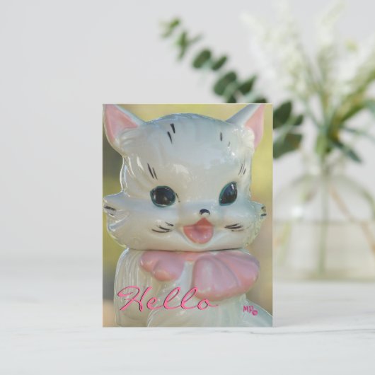  Cat Cookie Jar Briefkaart - pas aan (Staand voorkant)