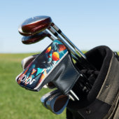 CAT COOL FUNNY GOLF HEAD HOESJE GEPERSONALISEERD GOLFHEADCOVER (Insitu)