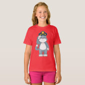 Cat Cop Police pet Police T-shirt (Voorkant volledig)