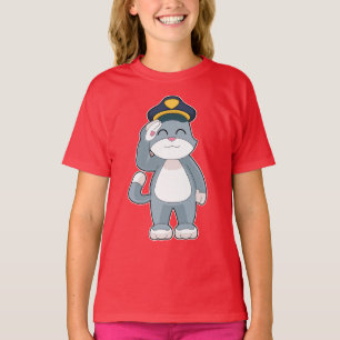 Cat Cop Police pet Police T-shirt