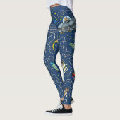 Cat cosmos cosmonautraket leggings (Links)