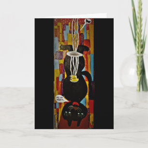 "Cat Cossette the Destroyer"-verjaardagskaart Kaart