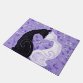 Cat Couple Doodmat - Mooie liefde Deurmat (Schuin)